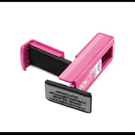 Pocket Stamp 20 PLUS rosa alm negra