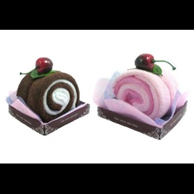 Toallas en forma de pastel